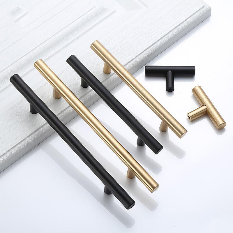 Furniture Hardware Gold - Современные золотые матовые прямые ручки для