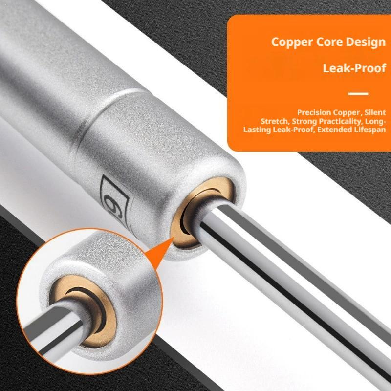 Soft Close Hinge - Газовая амортизационная стойка 28 см, серебристая,
