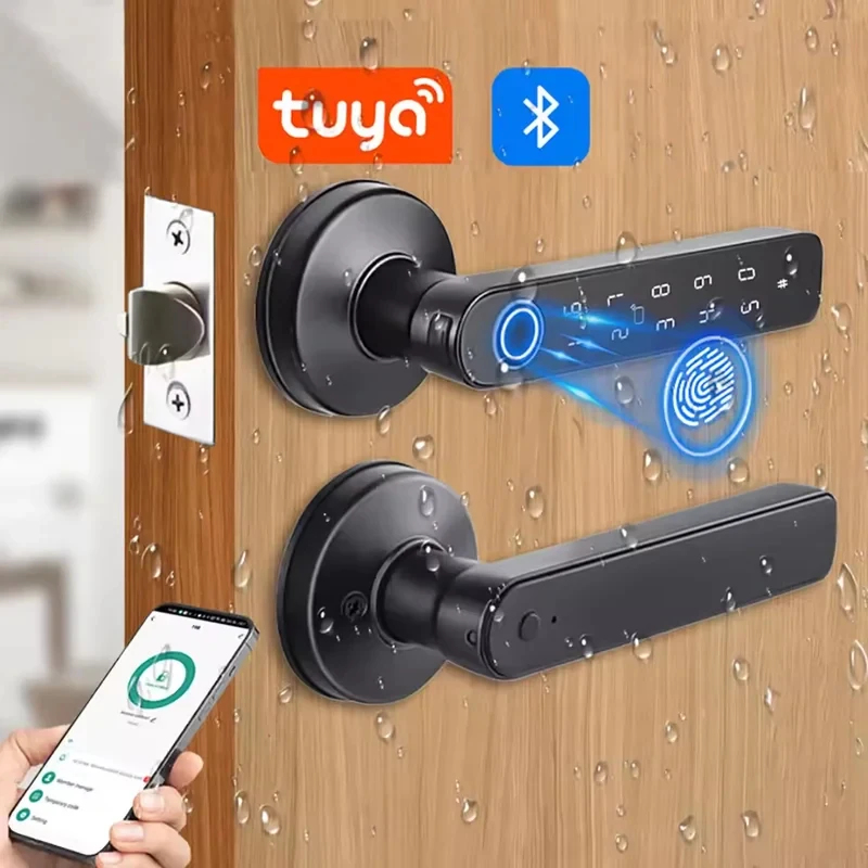 Door Handle Bar - Умный дверной замок Tuya с Bluetooth,