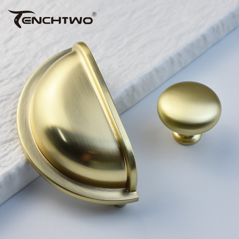 Матовая латунная ручка для меб – обзор и цена Furniture Hardware Gold