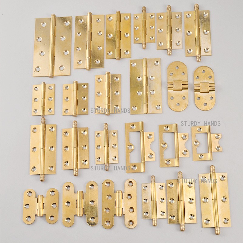 10 шт. латунных петель, золоты – обзор и цена Furniture Hardware Gold