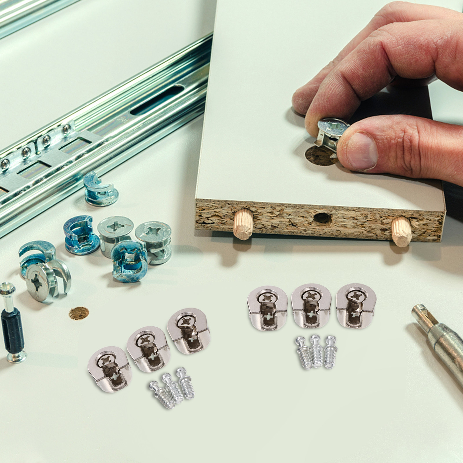 10 шт. эксцентриковых мебельны – обзор и цена Furniture Joining Hardware