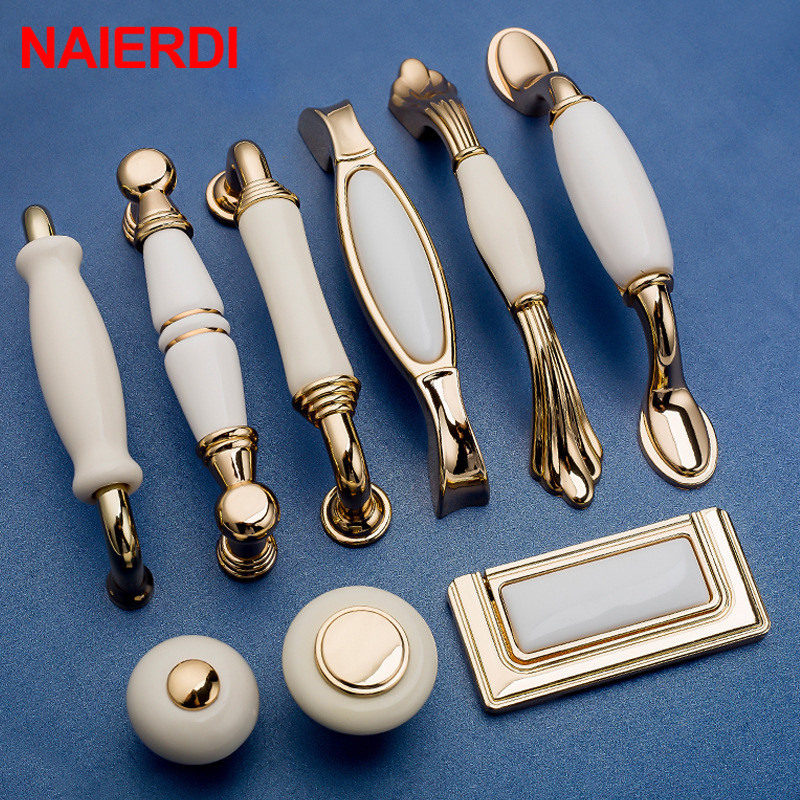NAIERDI золотисто-белые кремов – обзор и цена Furniture Hardware Gold