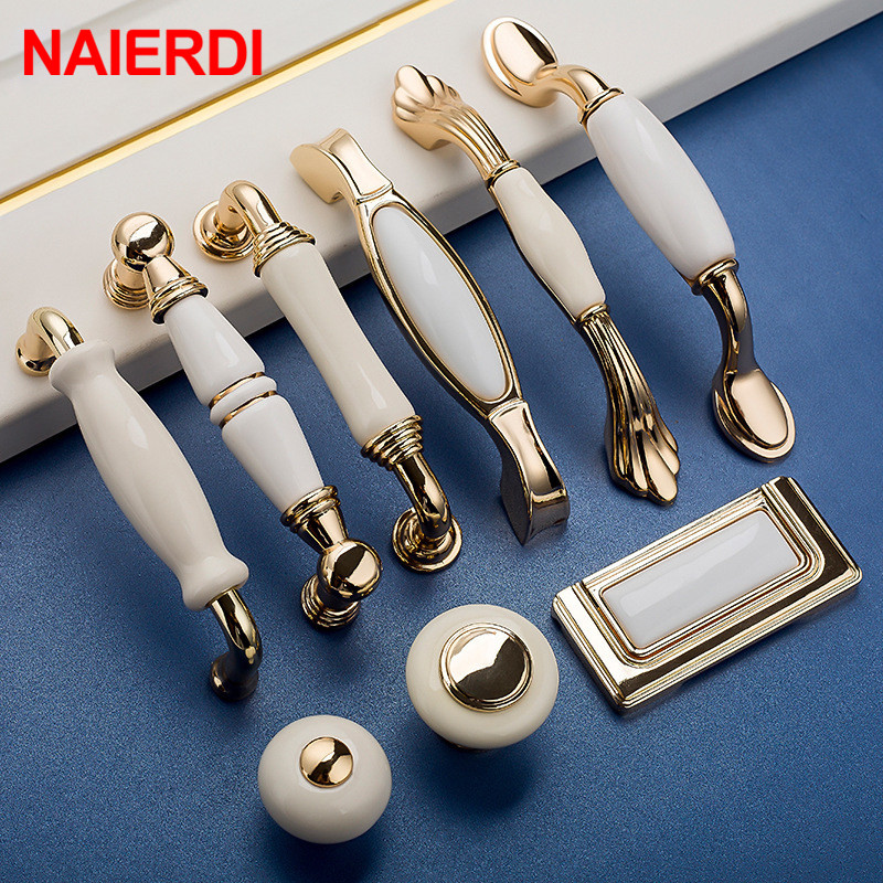 NAIERDI золотисто-белые кремов – обзор и цена Furniture Hardware Gold